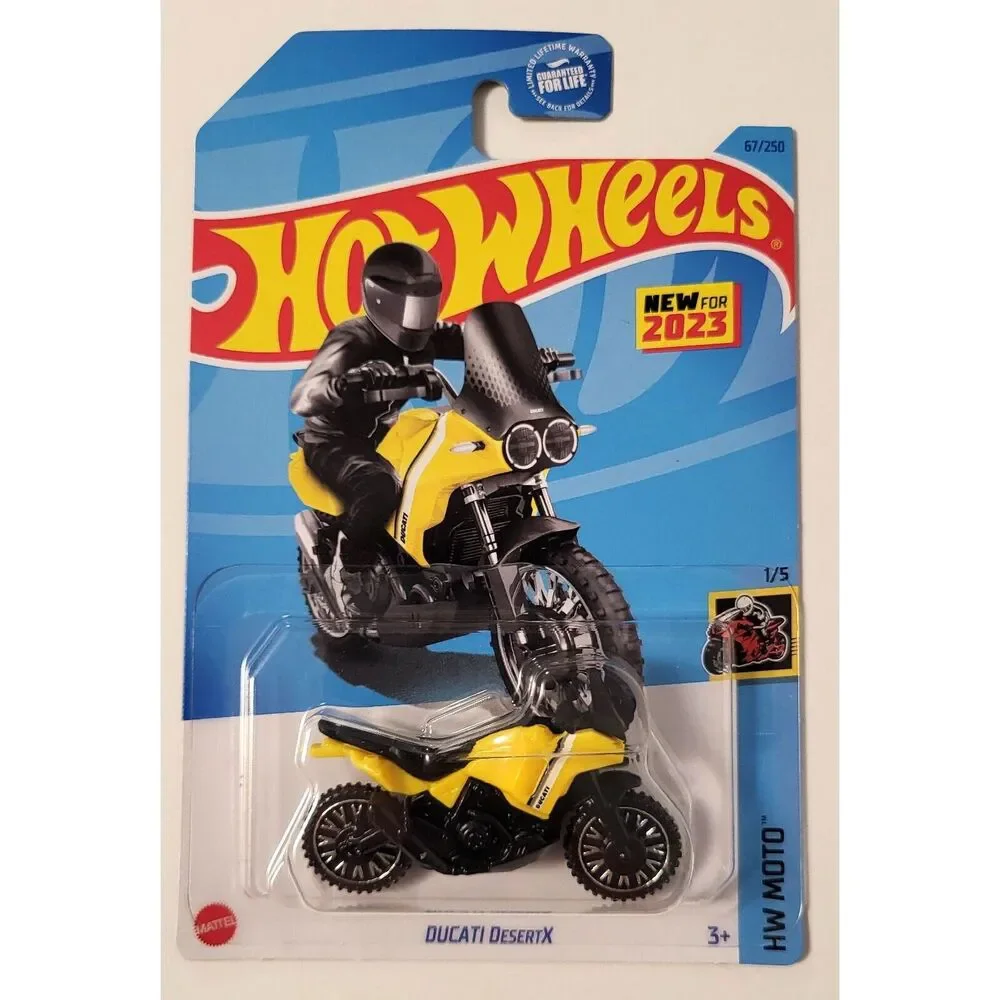 2023 Hot Wheels Ducati Desert X (Yellow) HW Moto 1/5, 67/250 New for 2023